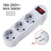 Picture of CP EU3 Perfect Travel Slim 180 degree Euro Power Socket expander to 3x plug 250V 16A Black