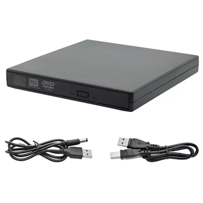 Picture of CP WR1 Slim External USB 2.0 CD / DVD Rom Drive Writer / Reader with USB Cable Powe Black