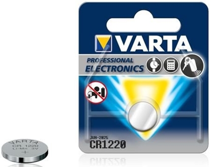 Attēls no CR1220 baterijas Varta litija 6131 iepakojumā 1 gb.