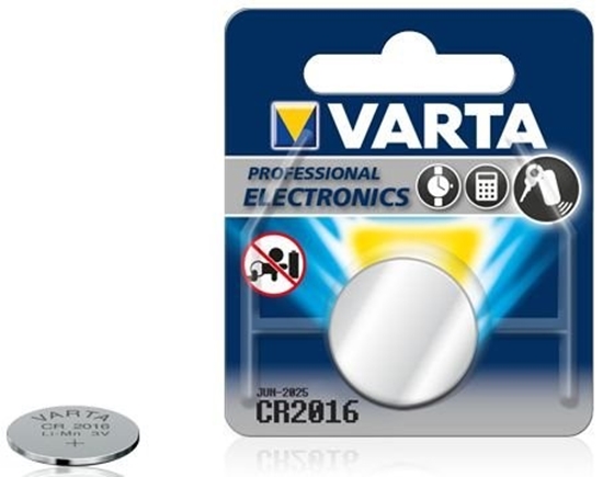 Picture of CR2016 baterijas Varta litija 6016 iepakojumā 1 gb.