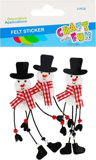 Picture of Craft with Fun OZDOBA BN FILC BALWANKI SPRZYL 3SZT CF PBH12/144