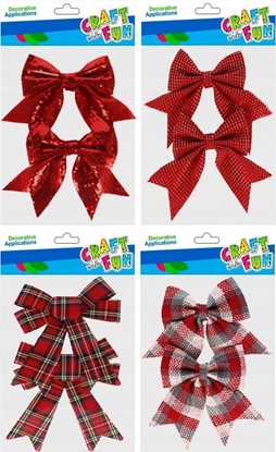 Attēls no Craft with Fun OZDOBA BN KOKARDA MIX 2SZT CF 12/144