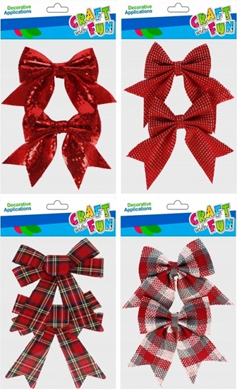 Picture of Craft with Fun OZDOBA BN KOKARDA MIX 2SZT CF 12/144