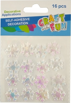 Attēls no Craft with Fun OZDOBA BN TKAN SNIEZKA SPRZYL 16SZT CF 12/144