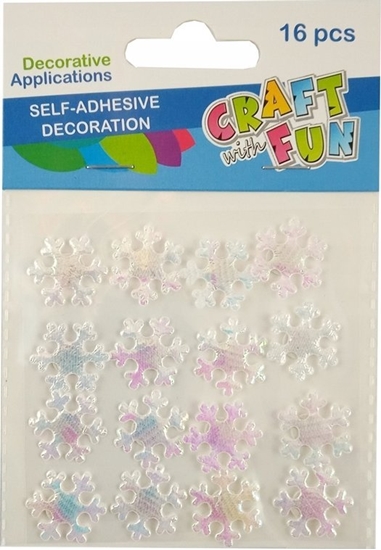 Picture of Craft with Fun OZDOBA BN TKAN SNIEZKA SPRZYL 16SZT CF 12/144