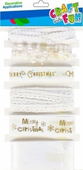 Picture of Craft with Fun OZDOBA BN WSTAZKI OZDOBNE MIX 6SZT CF BIA 12/144