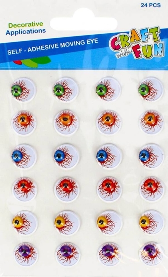 Изображение Craft with Fun OZDOBA DEK OCZY 14 SPRZYL KOLMIX 24SZT CF 12/288