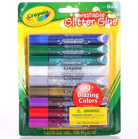 Picture of Crayola Klej brokatowy 9 kolorów (580158)