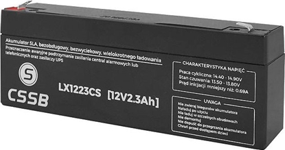 Attēls no CSSB Akumulator 12V 2.3Ah (LX1223CS)