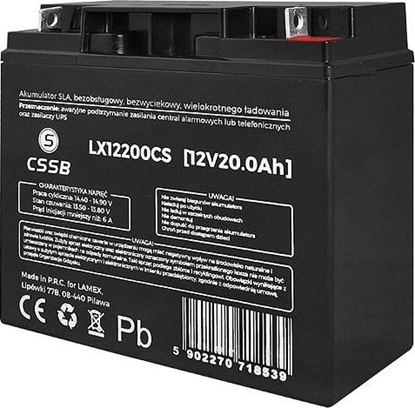 Picture of CSSB Akumulator elowy 12V 20Ah (LX12200CS)