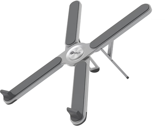 Picture of C-TECH Stojan na notebook Quallis NTS-100, do 15,6", nastavitelný, hliníkový