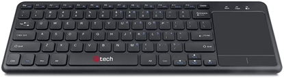Изображение C-TECH WLTK-01 klawiatura Uniwersalne RF Wireless Czeski, Sowacki Czarny