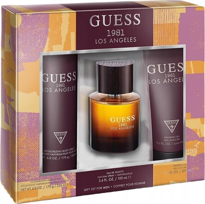 Picture of Cuba SET GUESS 1981 Los Angeles EDT spray 100ml + BODY LOTION 200ml + DEO spray 226ml