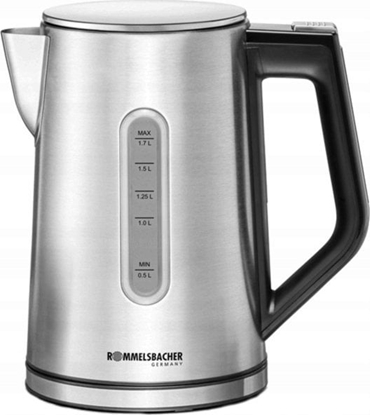 Attēls no Czajnik Rommelsbacher Rommelsbacher Sunny WK 3000 kettle (stainless steel/black, 3,000 watts, 1.7 liters)