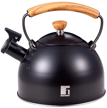 Attēls no Czajnik Stalowy Z Gwizdkiem 2,3l Bergner Bg-37312 Charcoal