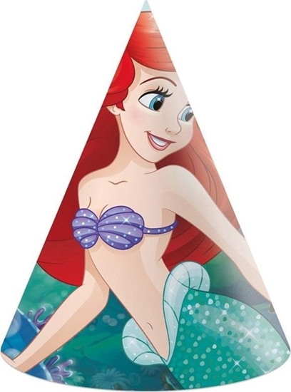 Picture of Czapeczki papierowe Ariel Disney 6szt