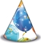 Picture of Czapeczki papierowe Sparkling Balloons 6szt