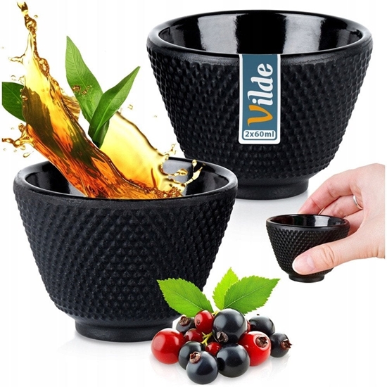 Изображение Czarki Kubki do Herbaty Zió eliwne Emaliowane Solidna VILDE 60 ml 2 szt.