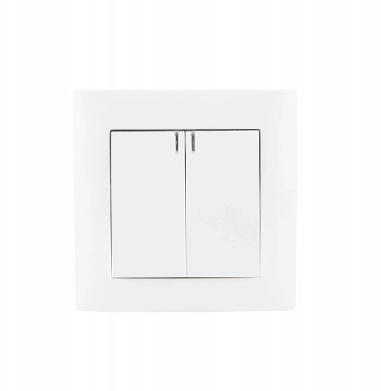 Picture of cznik podwójny z podwietleniem VCX LC 04 Biay