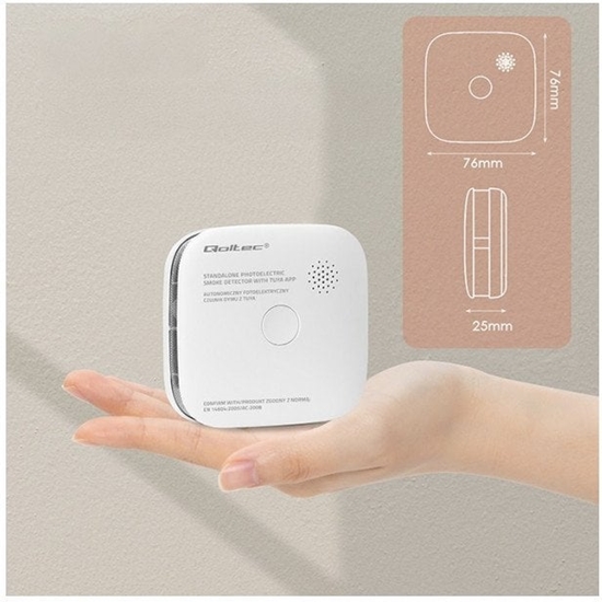 Изображение Czujnik dymu z baterią | Tuya | Wi-Fi | alarm 85dB | LED 