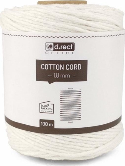 Picture of D.Rect Sznurek baweniany 1,8mm 100m biay