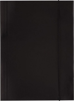 Attēls no D.Rect Teczka A4 kartonowa z gumk czarna 300g D.RECT