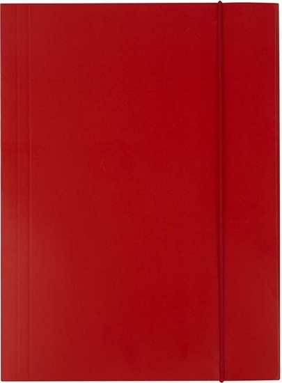 Picture of D.Rect Teczka A4 kartonowa z gumk czerwona 300g D.RECT