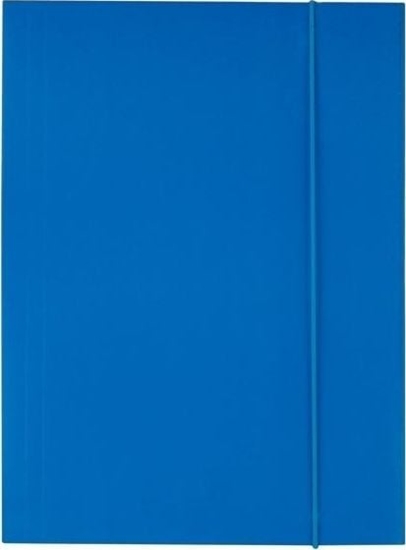 Picture of D.Rect Teczka kartonowa z gumk A4 niebieska