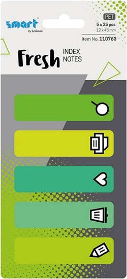 Picture of D.Rect Zakadki indeksujce 12x45mm 5x25szt Office