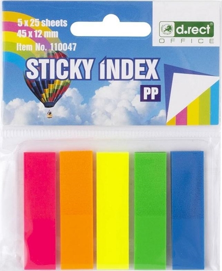 Picture of D.Rect Zakadki indeksujce 45x12mm 5x25 sztuk D.RECT