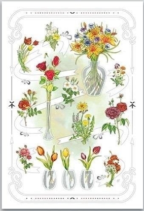 Изображение DA VINCI Karnet 12x18cm + koperta Kwiaty