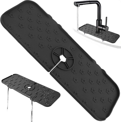 Attēls no DA24A SILIKONOWA MATA OCIEKACZ NA ZLEW CZARNA