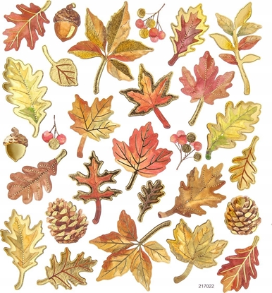 Attēls no Dalprint Naklejki papierowe - Licie jesienne 28szt