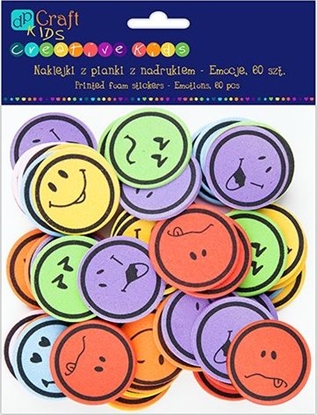 Picture of Dalprint Naklejki z pianki DPCRAFT z nadrukiem - Emocje 60szt. Dalprint