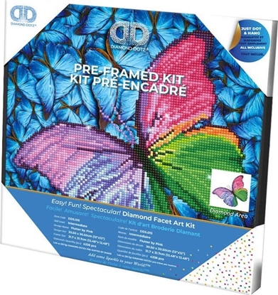 Attēls no Dante Haft diamentowy Diamond Dotz Róowy motyl 33x33cm DDK5015