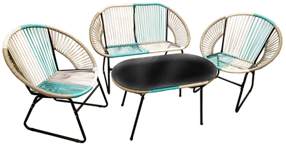 Picture of Dārza komplekts, galds ar 3 krēsliem