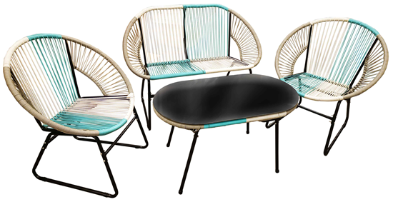 Picture of Dārza komplekts, galds ar 3 krēsliem