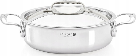 Picture of De Buyer De Buyer Affinity Saucepot low with lid 28 cm
