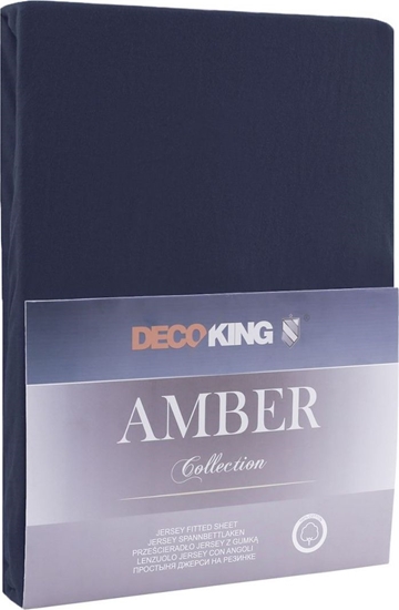 Picture of Decoking DecoKing PRZECIERADO Z GUMK NAVYBLUE 220-240x220+30