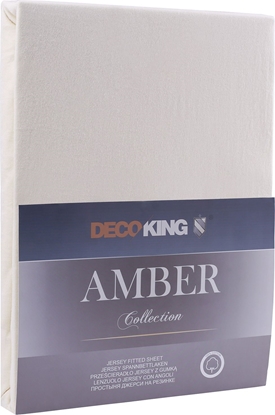 Attēls no Decoking Przecierado Jersey Amber kremowy 220x200 cm
