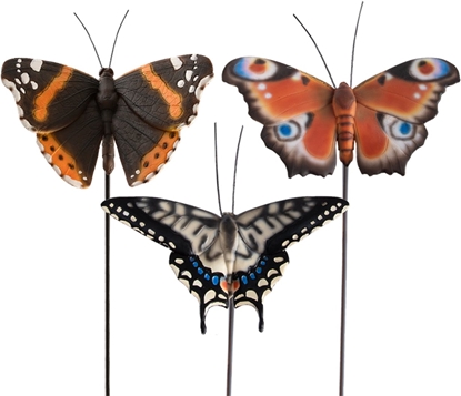Picture of DECOR BUTTERFLY STAKE MIX13X10X78.6CM