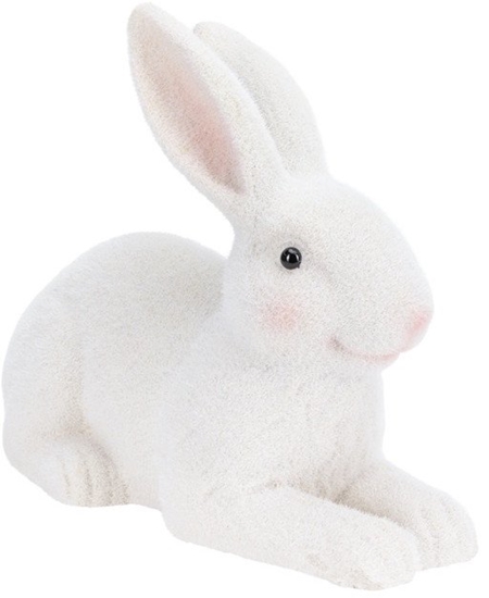 Picture of DECORATION RABBIT WHITE 36.5X18X28.5CM