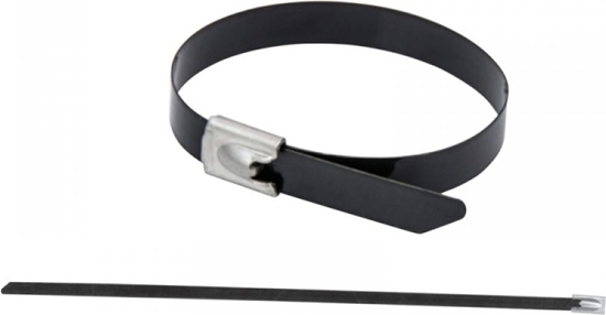 Изображение Dedra Stalowe opaski zaciskowe powlekane 4,6 x 290mm 20szt. (11NC4291)