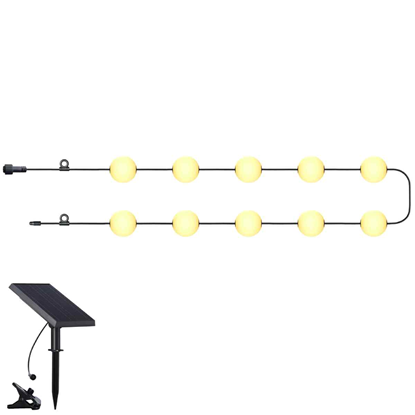 Picture of Dekor. lampu virtene solārā, 1Wx10, ar taimeri, 7.