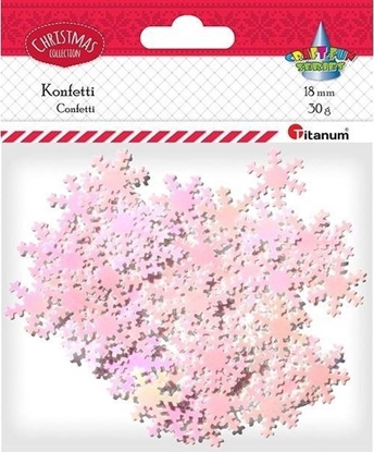 Picture of Dekoracja witeczna Mega Creative Konfetti Patki niegu bladoróowe 30g