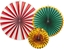 Attēls no Dekoracja witeczna PartyDeco Rozety dekoracyjne, mix, 26-43 cm one size
