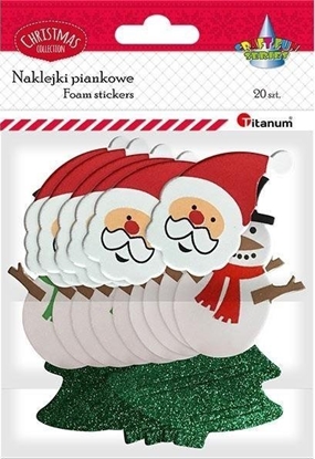 Picture of Dekoracja witeczna Titanum Naklejki piankowe gowy Boe Narodzenie 20szt