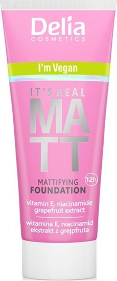 Picture of Delia Delia Cosmetics It`s Real Matt Podkad matujcy odywczo-nawilajcy nr 106 Coffee 30ml