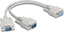 Изображение Delock Adapter Y cable D-Sub9 1 x female to 2 x male with screws 30 cm