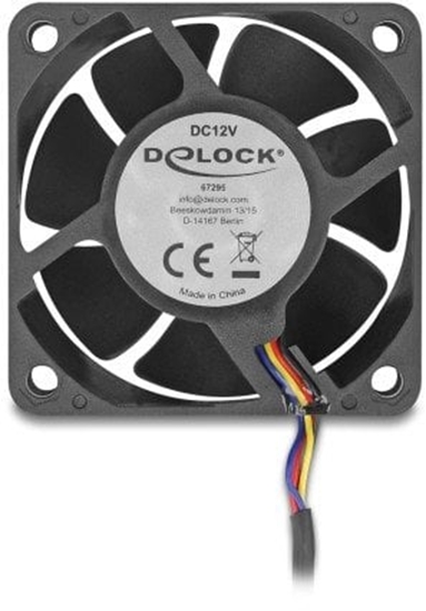 Picture of Delock Axial Fan 12 V DC, 60 x 60 x 25 mm black